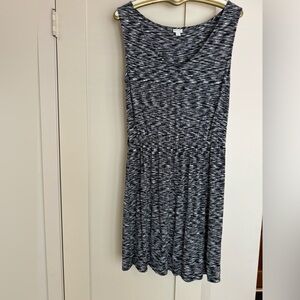 Merona black and white dress size XL